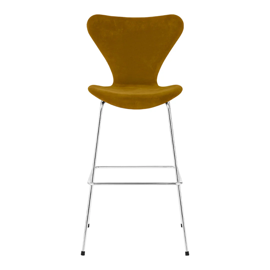 Series 7 Bar Stool - Fully Upholstered, Velvet - Image 10