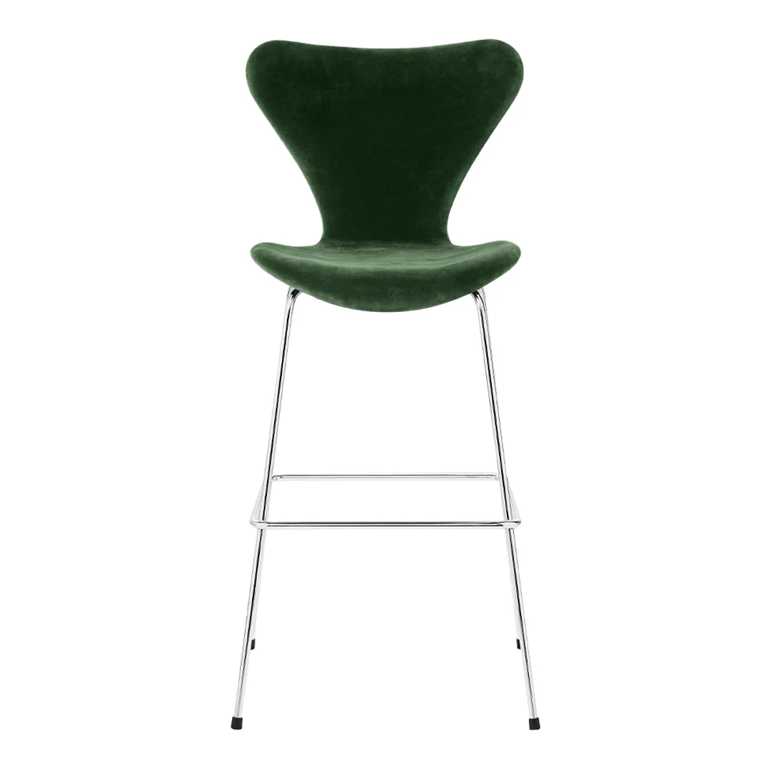 Series 7 Bar Stool - Fully Upholstered, Velvet - Image 6