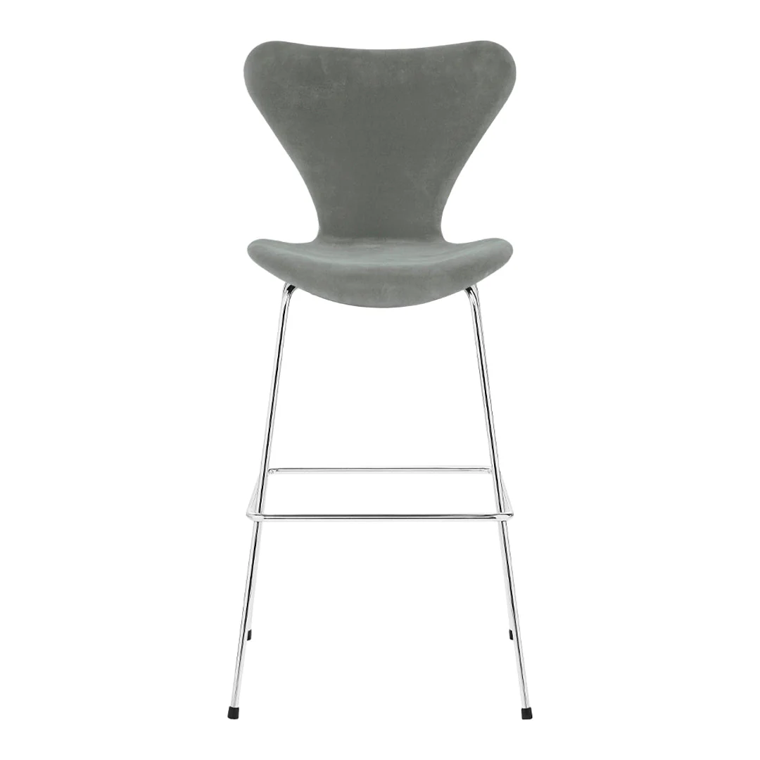 Series 7 Bar Stool - Fully Upholstered, Velvet - Image 7
