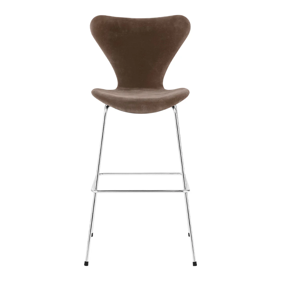 Series 7 Bar Stool - Fully Upholstered, Velvet - Image 8