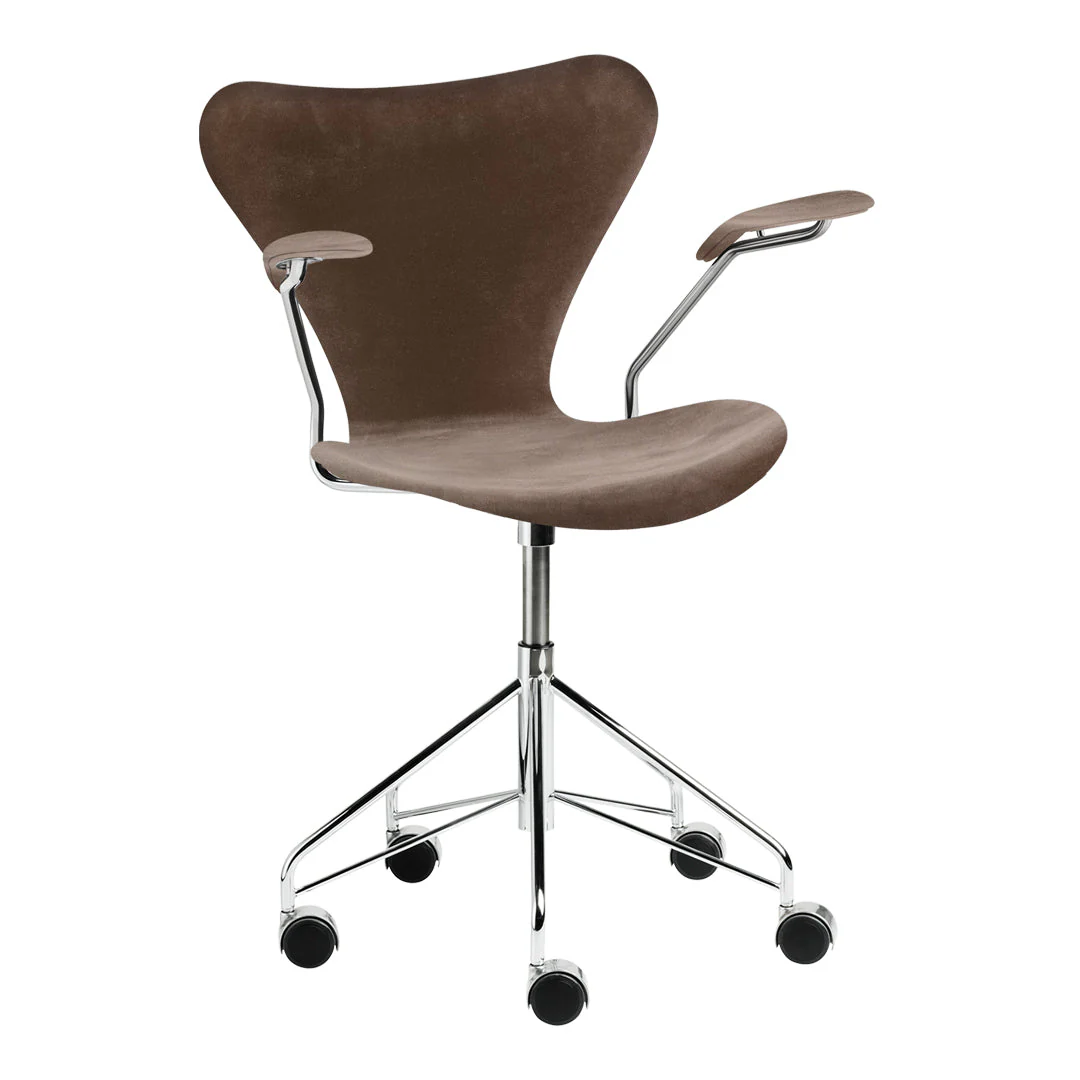 Series 7 Swivel Armchair 3217 - Fully Upholstered, Velvet - Image 2