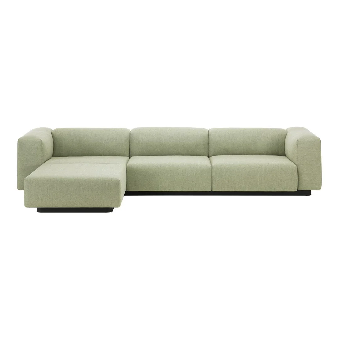 Soft Modular Three-Seater Sofa with Chaise - Image 3
