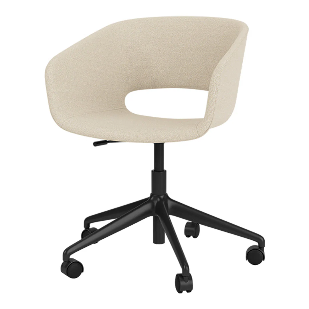 Maree 406 Office Chair - 5 Star Base w/ Casters - Fully Upholstered - Image 2
