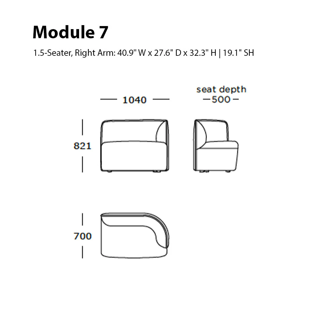 Panorama Dine Sofa (Modules 6-13) - Image 27