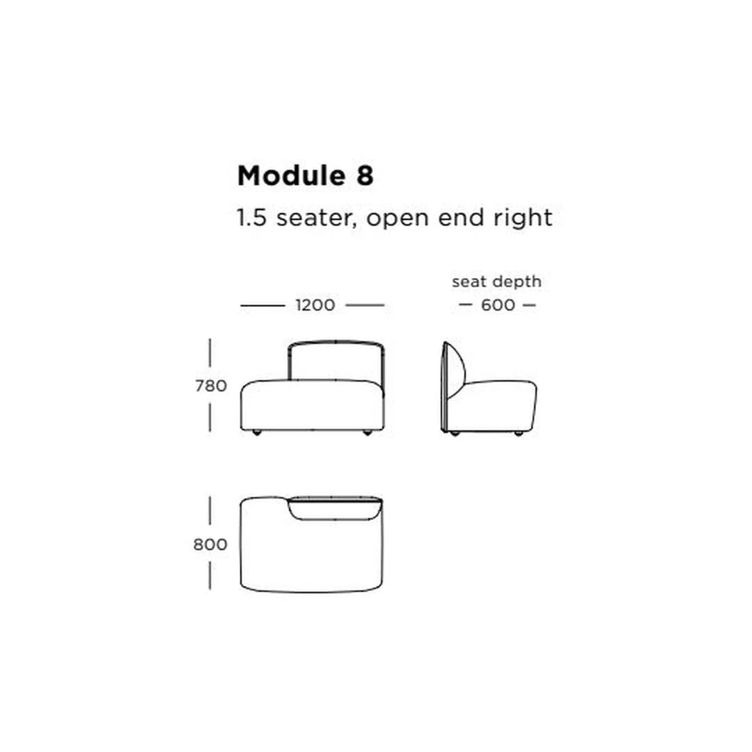 Panorama Studio Modular Sofa (Modules 1-8) - Image 11