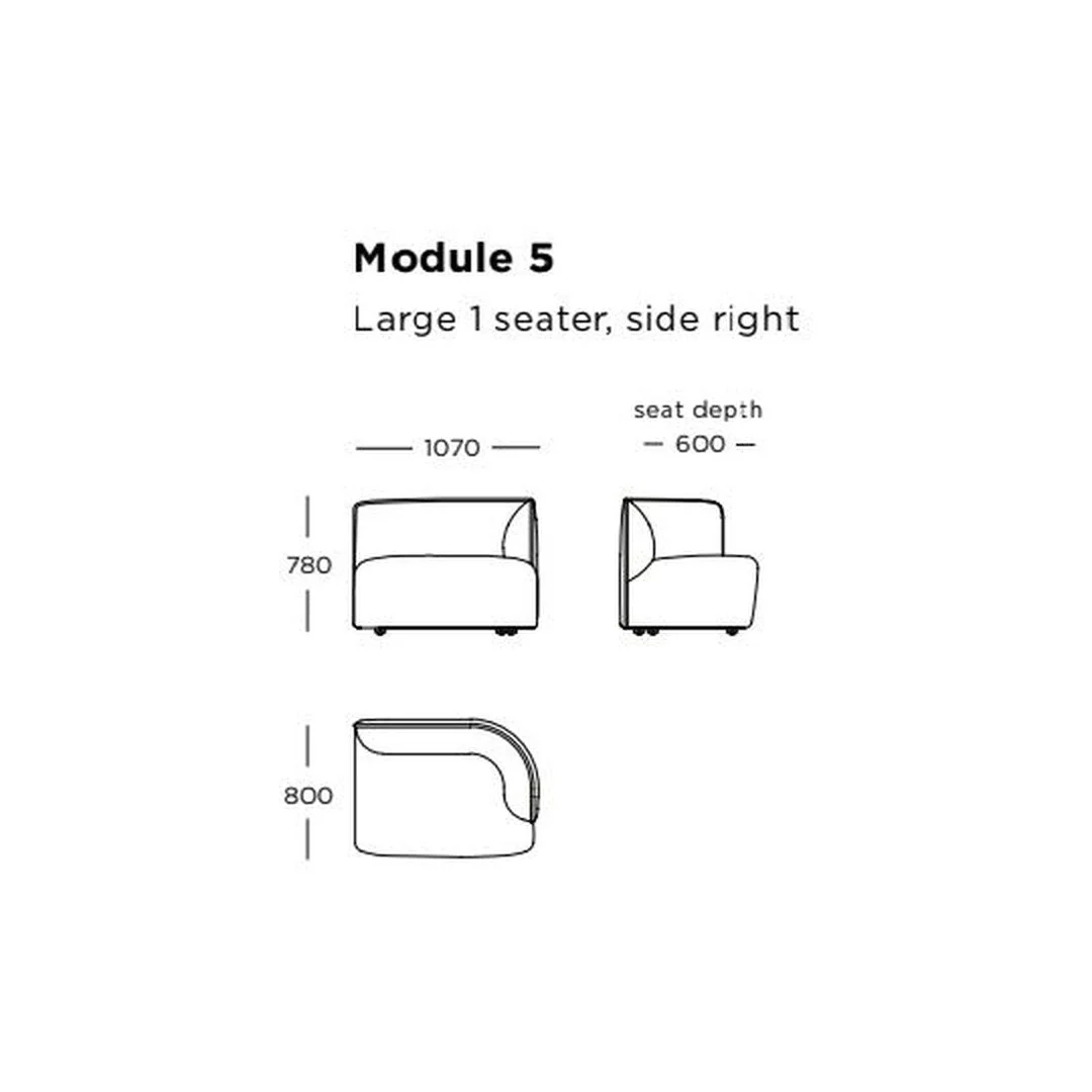 Panorama Studio Modular Sofa (Modules 1-8) - Image 8