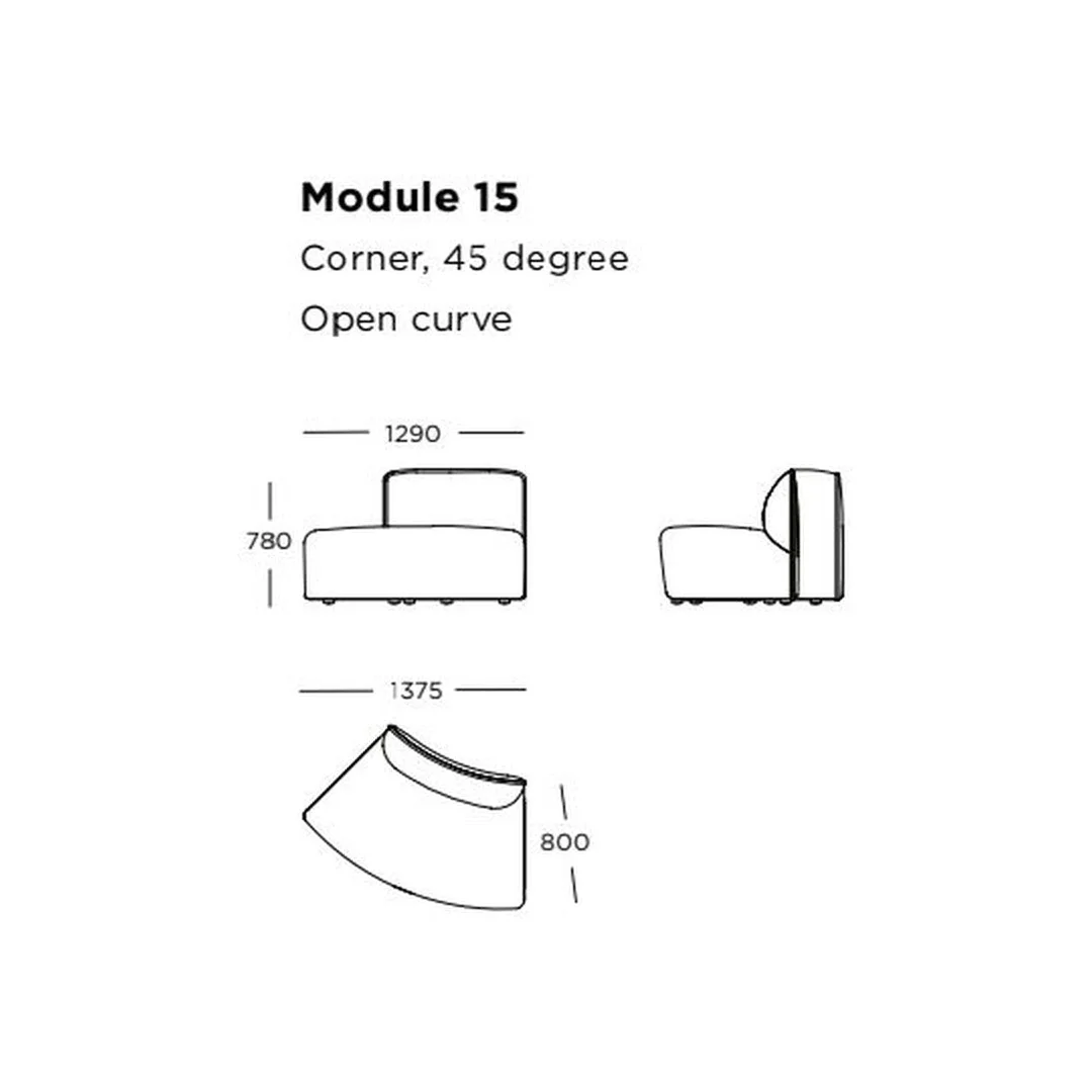 Panorama Studio Modular Sofa (Modules 9-16) - Image 10
