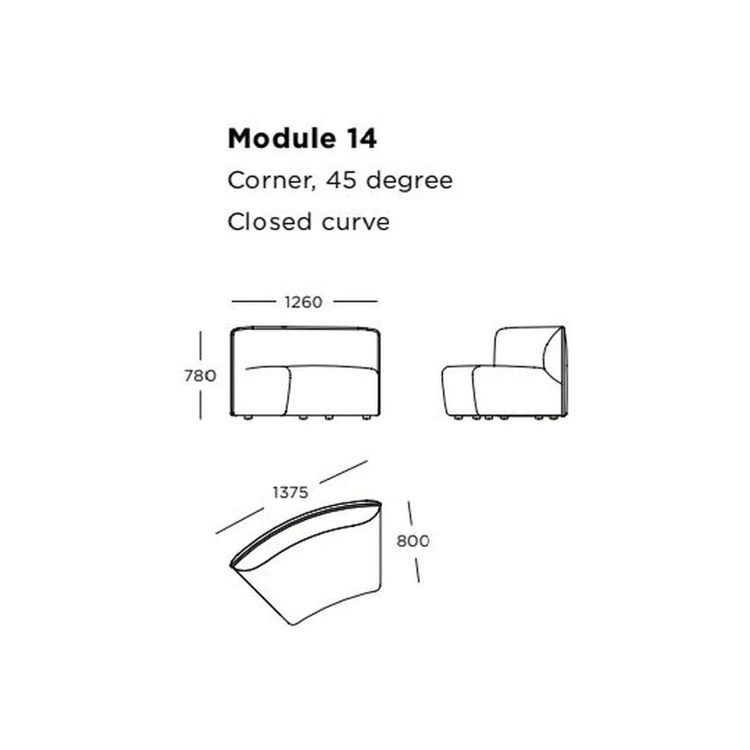 Panorama Studio Modular Sofa (Modules 9-16) - Image 9