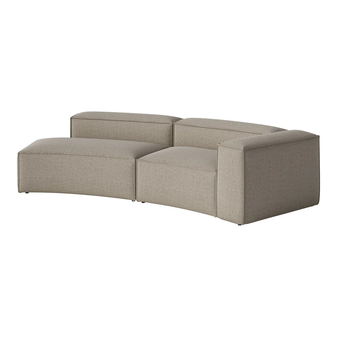 Cosima Curved 2-Seater Sofa w/ Open End - Image 11