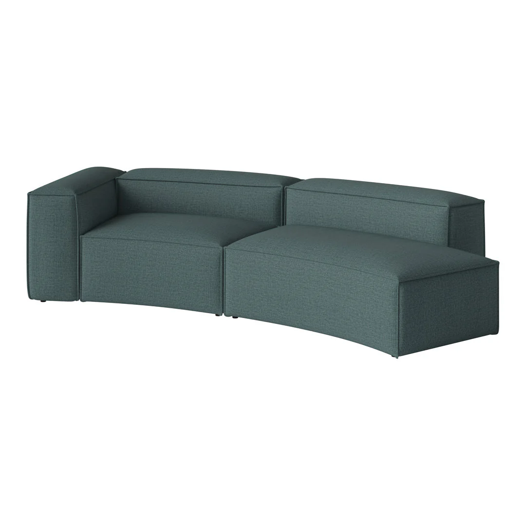 Cosima Curved 2-Seater Sofa w/ Open End - Image 15