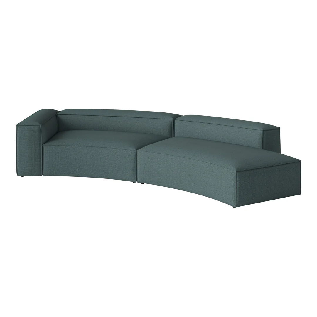 Cosima Curved 2-Seater Sofa w/ Open End - Image 51