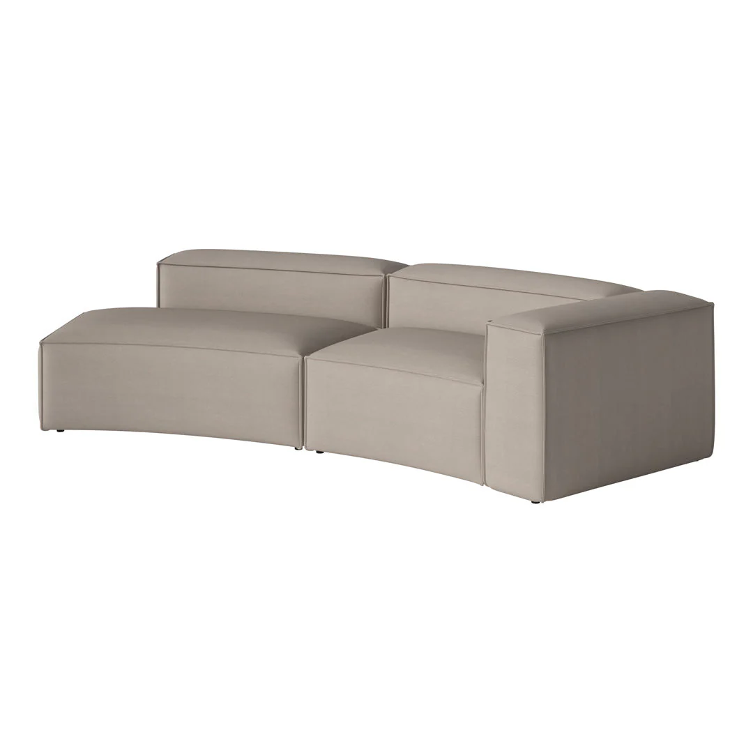 Cosima Curved 2-Seater Sofa w/ Open End - Image 55