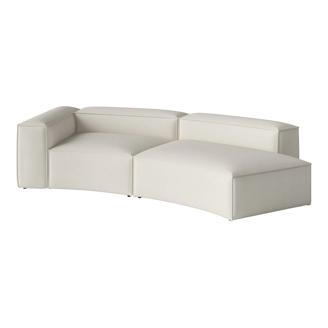 Cosima Curved 2-Seater Sofa w/ Open End - Image 74