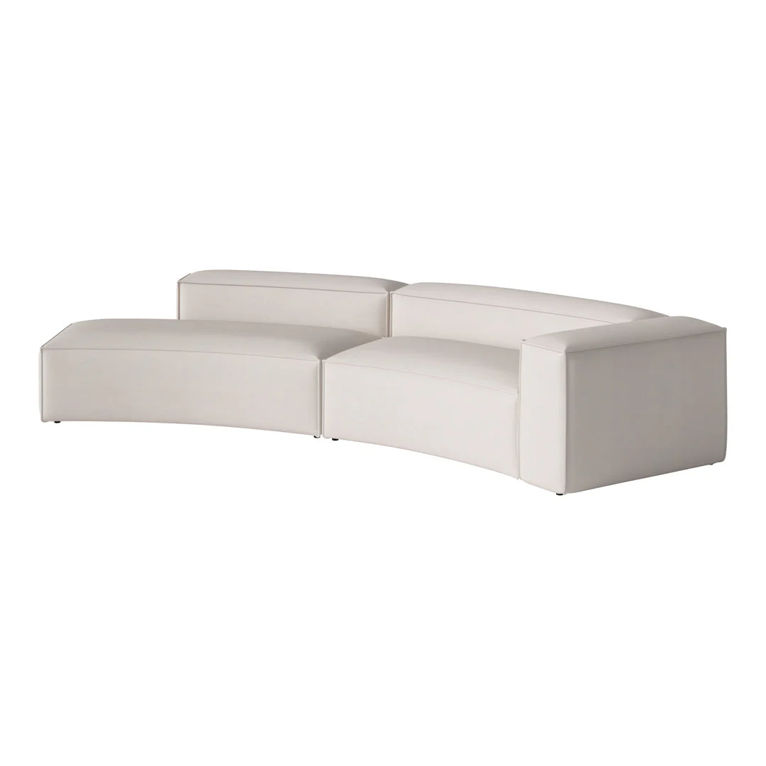 Cosima Curved 2-Seater Sofa w/ Open End - Image 78