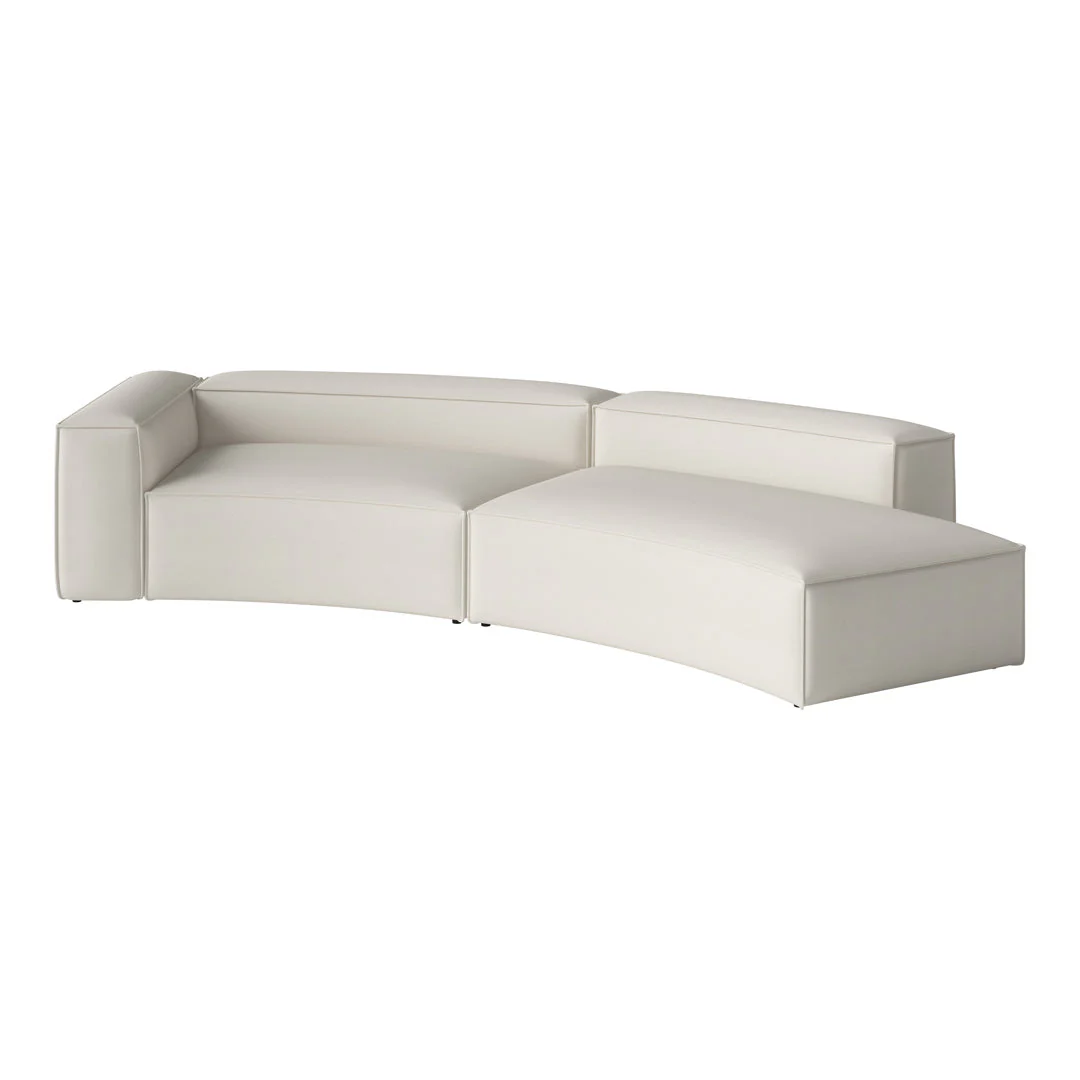 Cosima Curved 2-Seater Sofa w/ Open End - Image 98