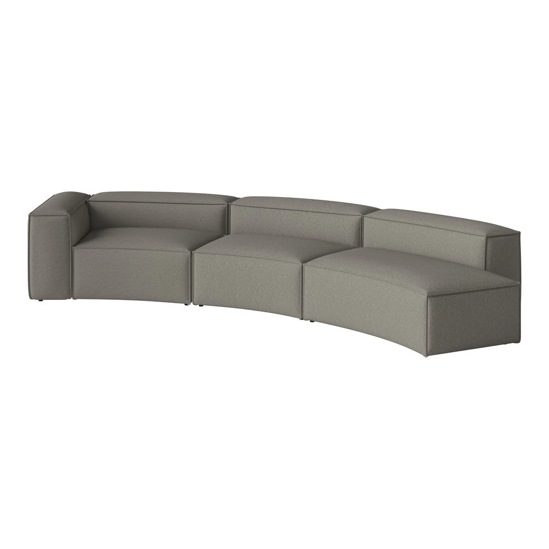 Cosima Curved 3-Seater Sofa w/ Open End - Image 19