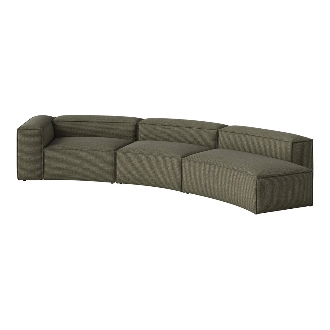 Cosima Curved 3-Seater Sofa w/ Open End - Image 23