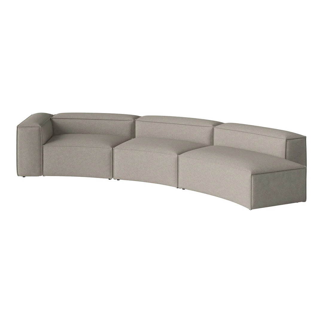 Cosima Curved 3-Seater Sofa w/ Open End - Image 28