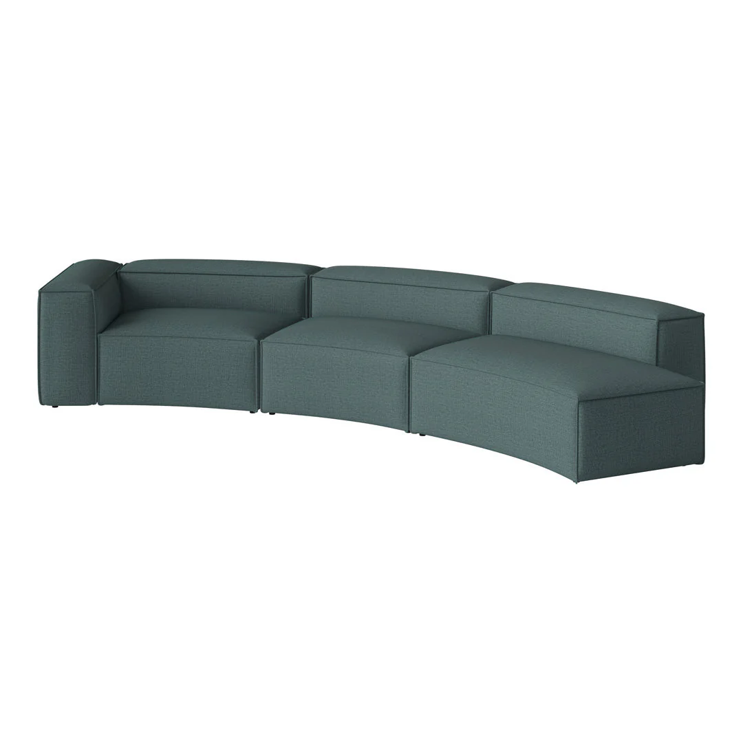 Cosima Curved 3-Seater Sofa w/ Open End - Image 30