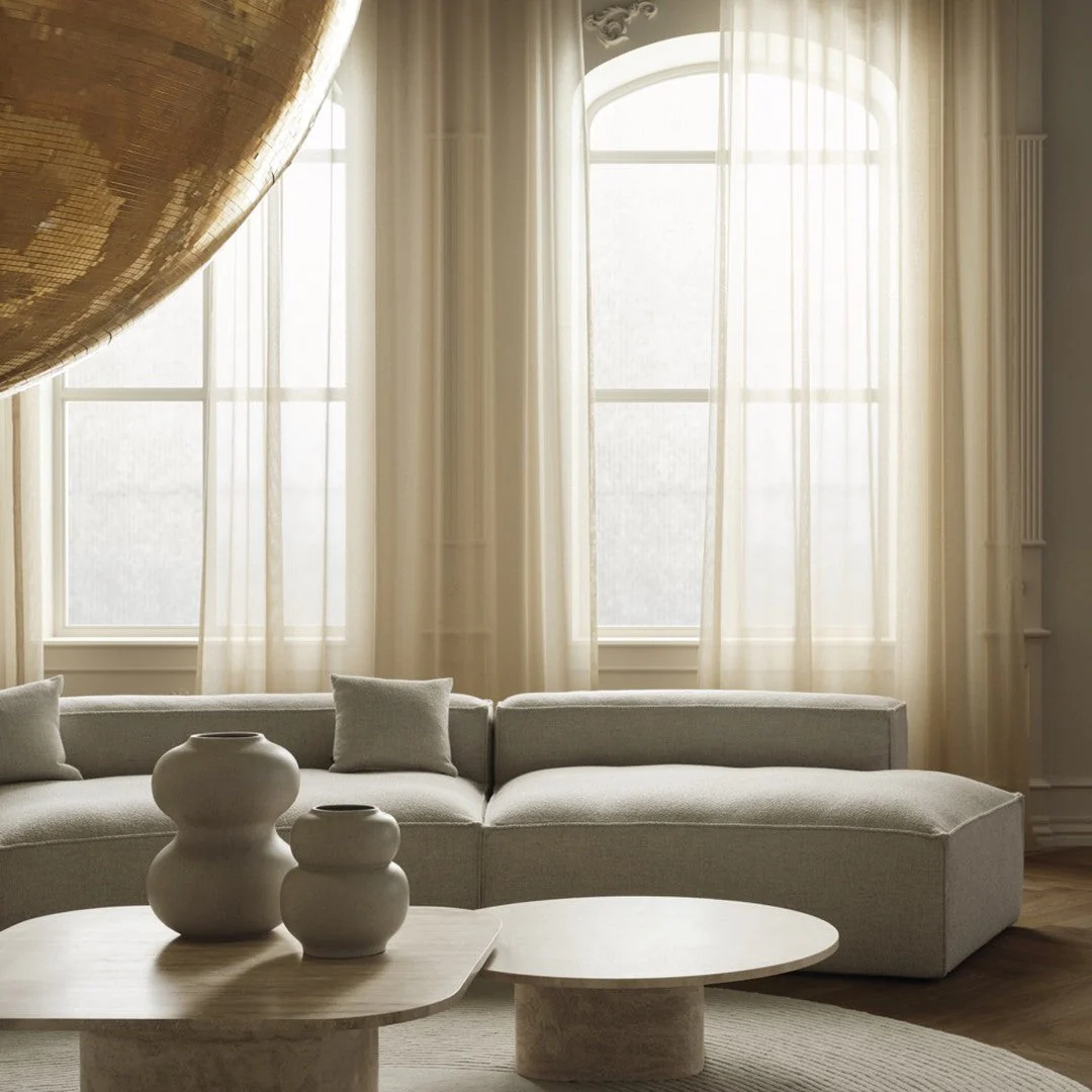Cosima Curved 3-Seater Sofa w/ Open End - Image 6