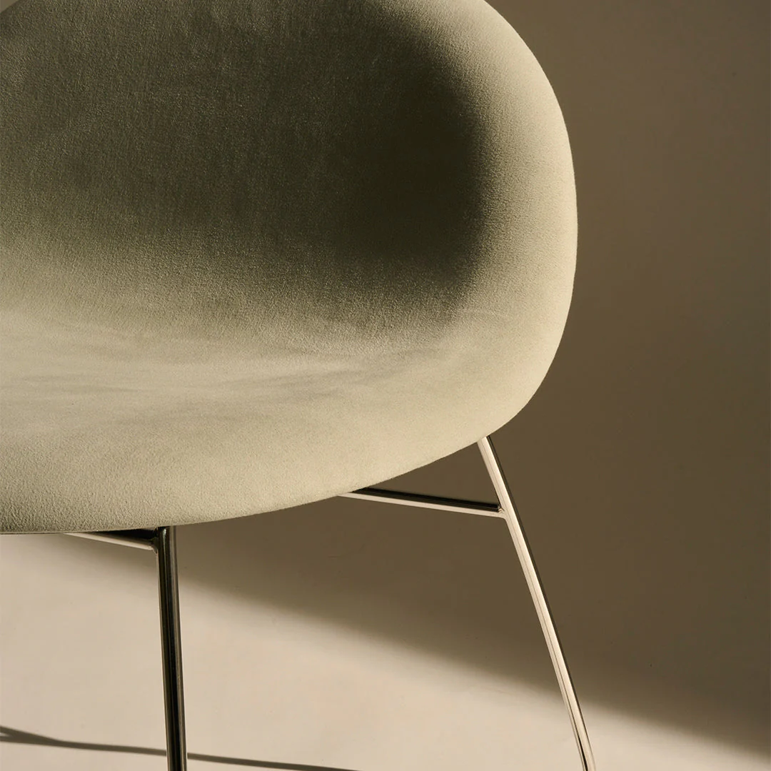 Gubi 3D Lounge Chair - Fully Upholstered - Sledge Base - Image 3
