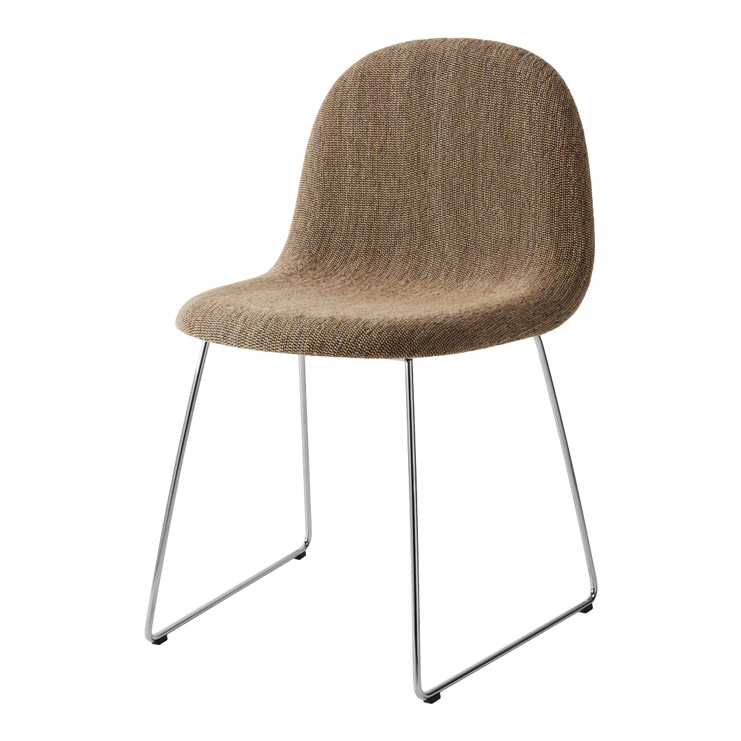 Gubi 3D Dining Chair - Sledge Base - Front Upholstered - Image 2
