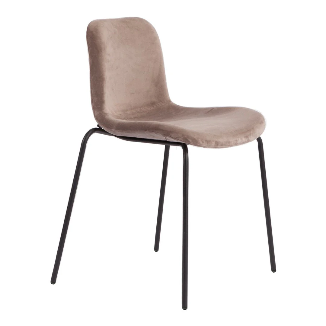 Langue Dining Chair - Steel - Soft Upholstered - Image 10