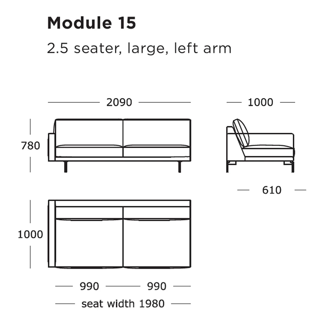 Edge V1 Modular Sofa (Modules 9-16) - Image 17