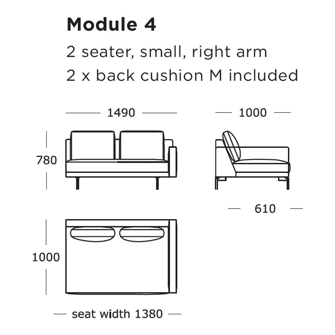 Edge V2 Modular Sofa (Modules 1-8) - Image 65