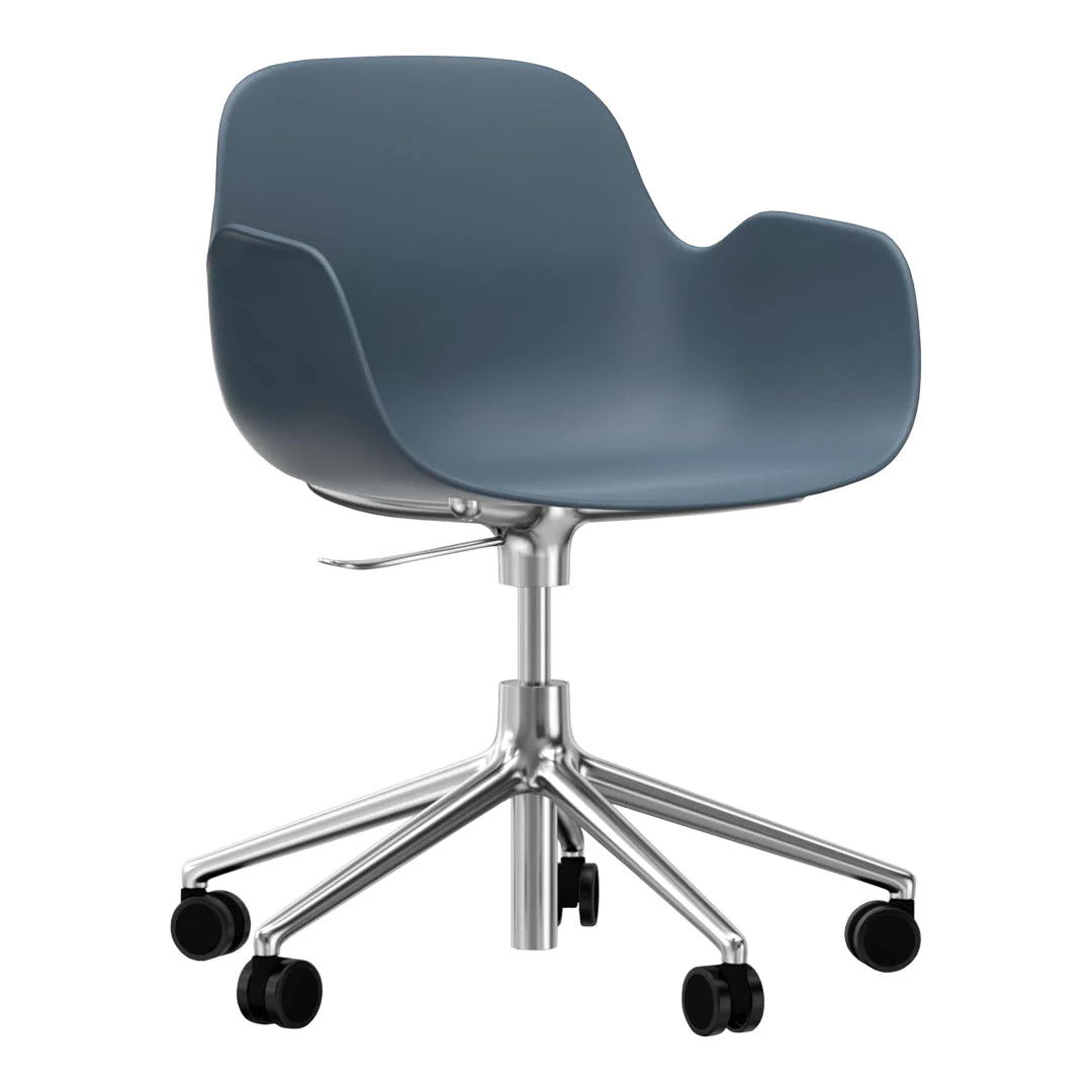 Form Armchair - 5W Swivel Base w/ Gaslift - Image 36