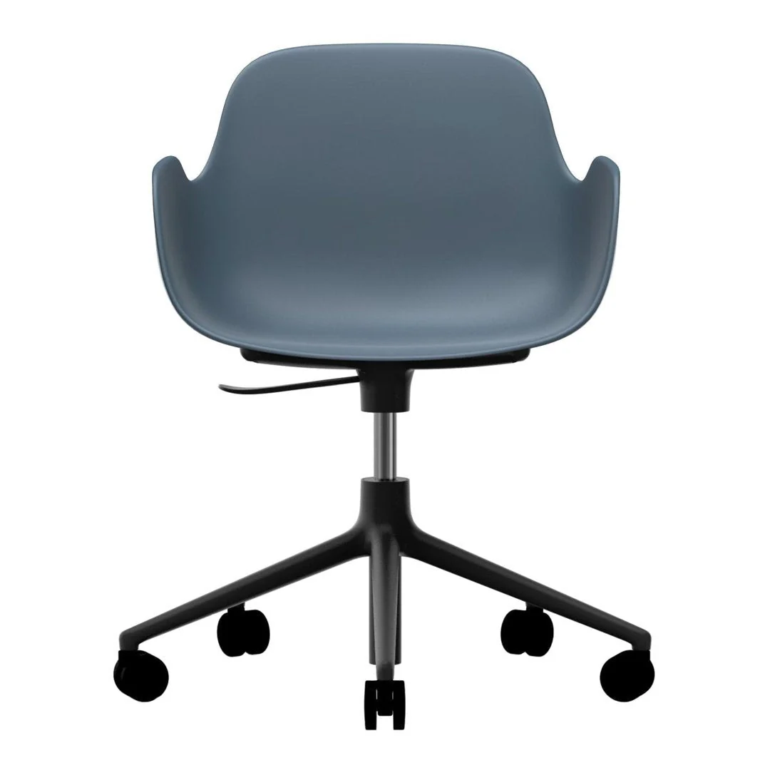 Form Armchair - 5W Swivel Base w/ Gaslift - Image 9