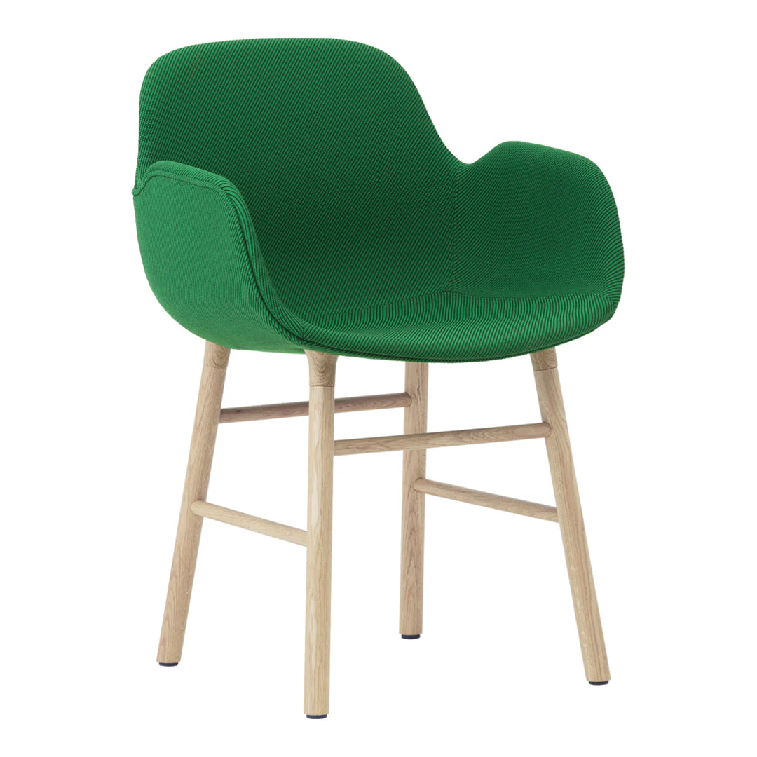 Form Armchair - Wood Legs - Upholstered - Image 11