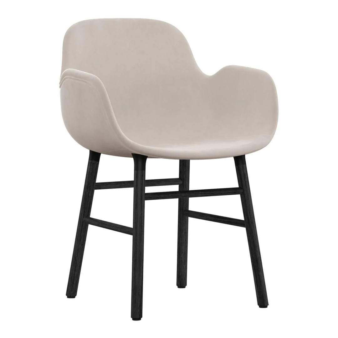 Form Armchair - Wood Legs - Upholstered - Image 24