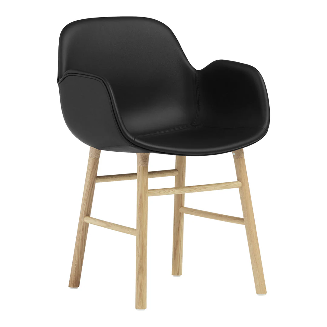 Form Armchair - Wood Legs - Upholstered - Image 25