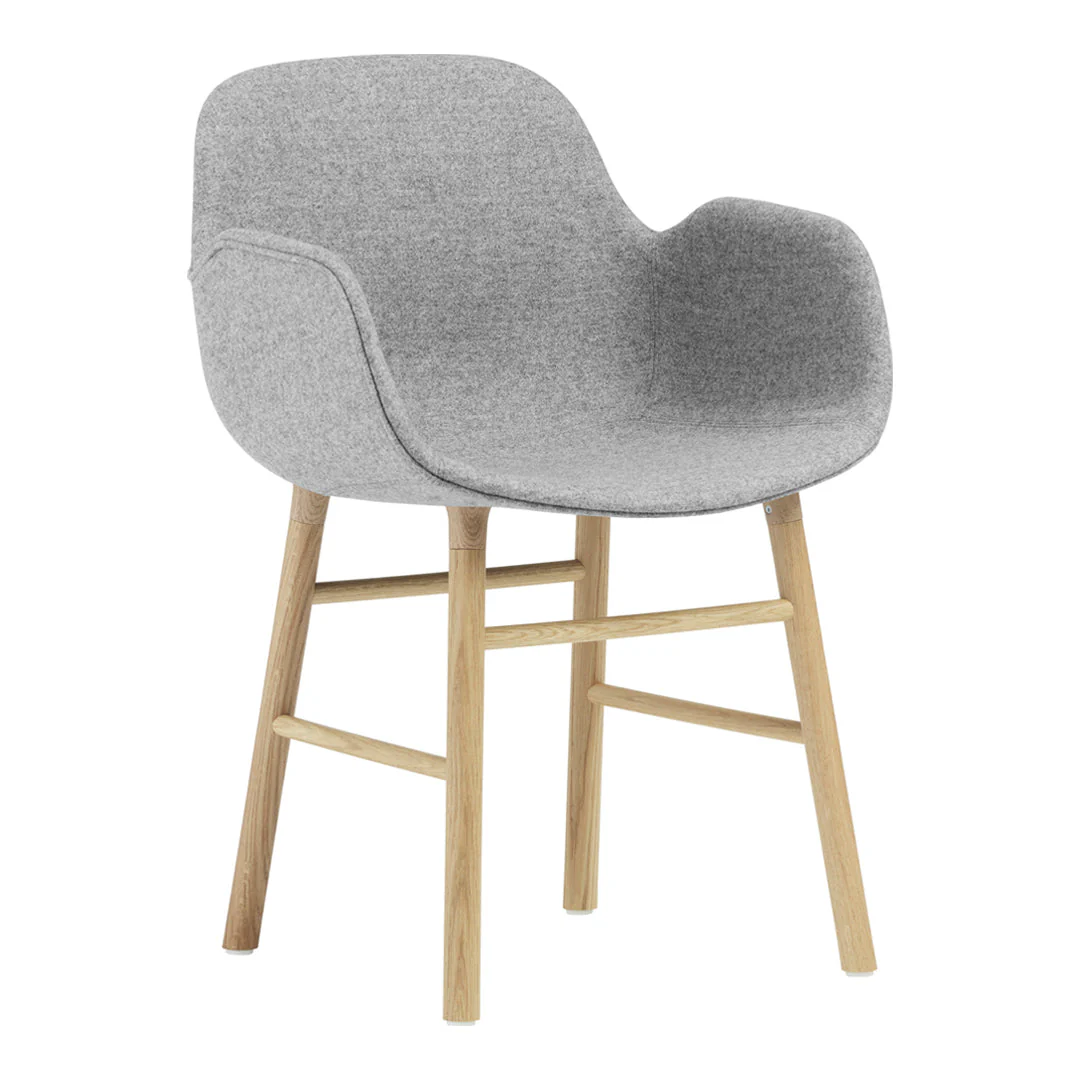 Form Armchair - Wood Legs - Upholstered - Image 27