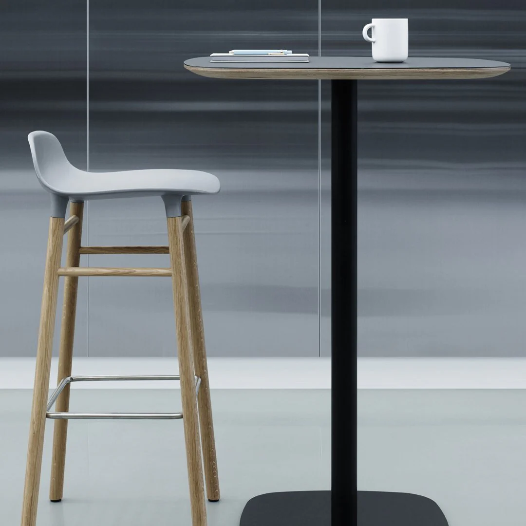 Form Bar Stool - Wood Legs - Image 21