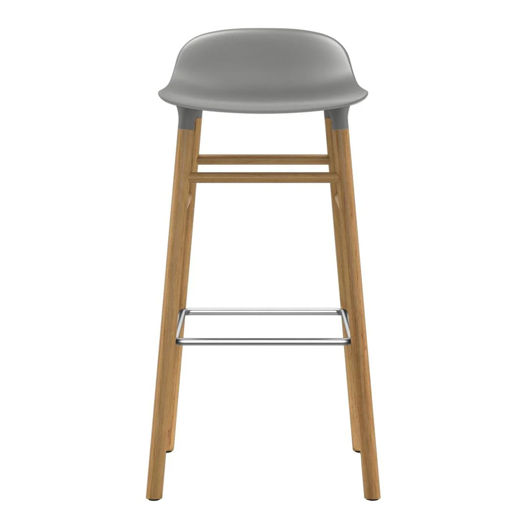 Form Bar Stool - Wood Legs - Image 3