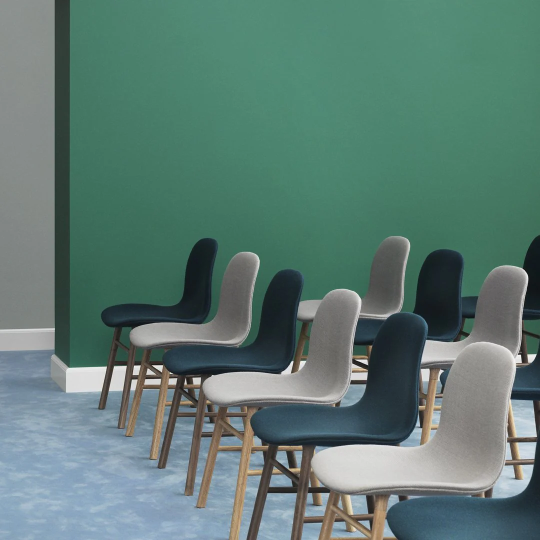 Form Chair - Wood Legs - Upholstered - Image 26