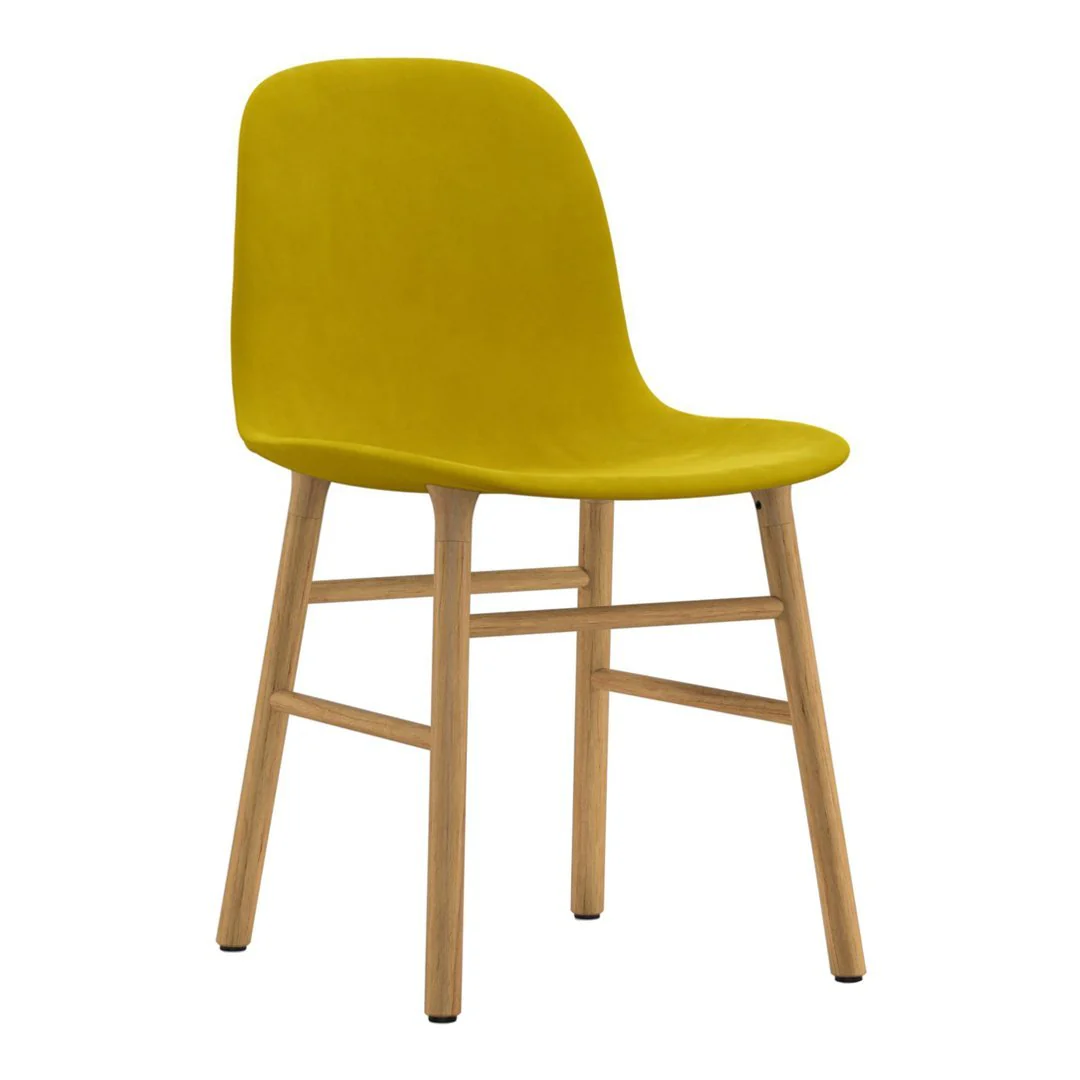 Form Chair - Wood Legs - Upholstered - Image 7