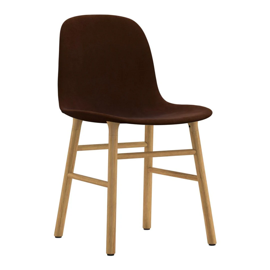 Form Chair - Wood Legs - Upholstered - Image 8