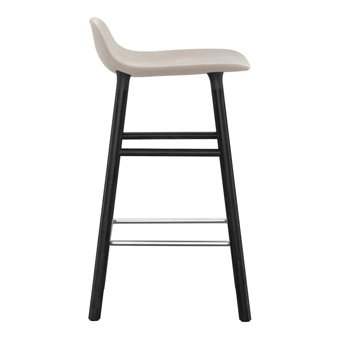 Form Counter Stool - Wood Legs - Upholstered - Image 22