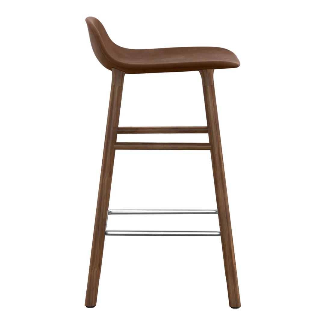Form Counter Stool - Wood Legs - Upholstered - Image 23