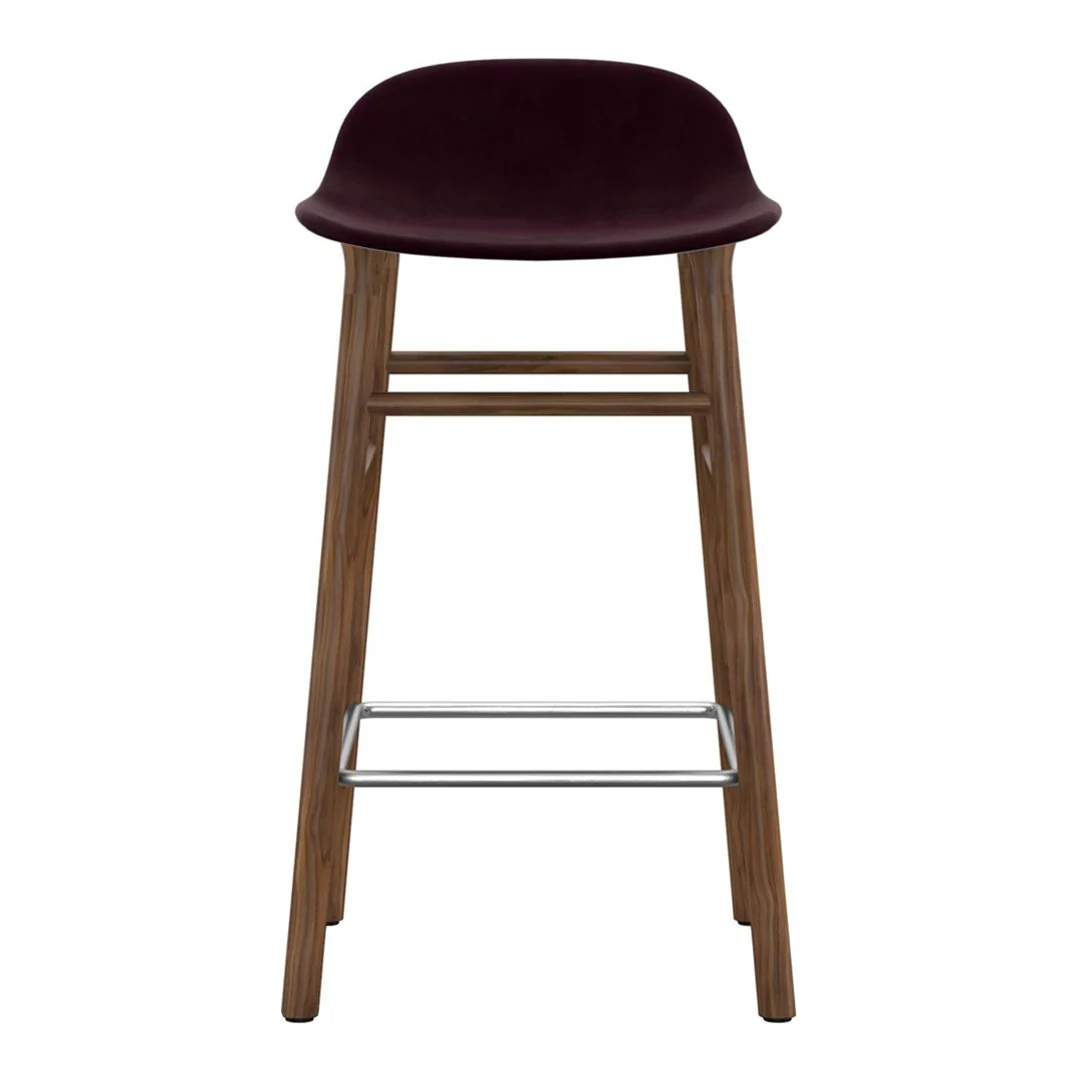 Form Counter Stool - Wood Legs - Upholstered - Image 28