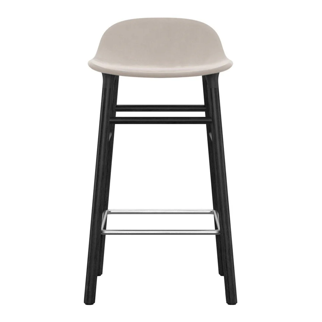 Form Counter Stool - Wood Legs - Upholstered - Image 32