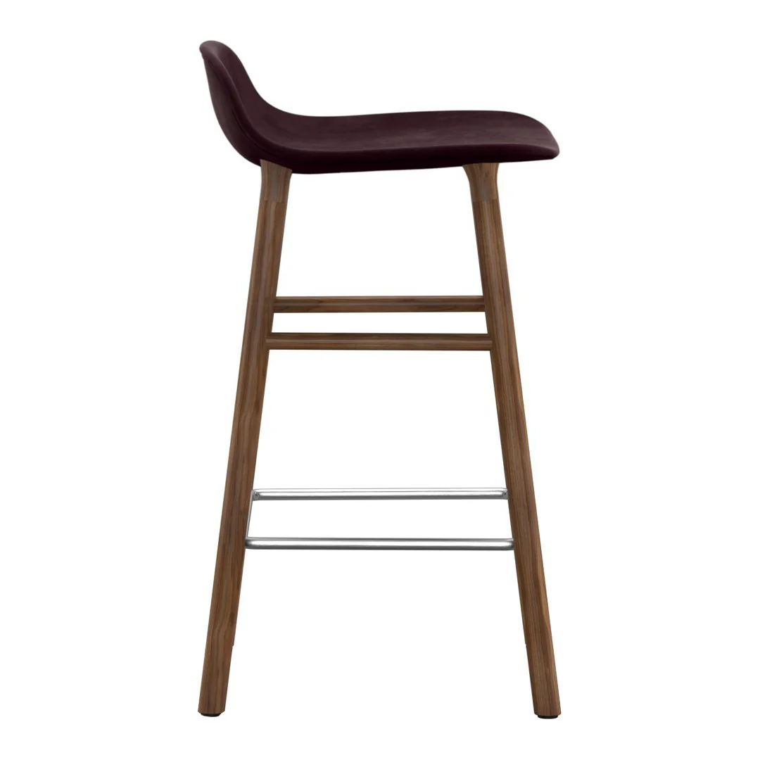 Form Counter Stool - Wood Legs - Upholstered - Image 5