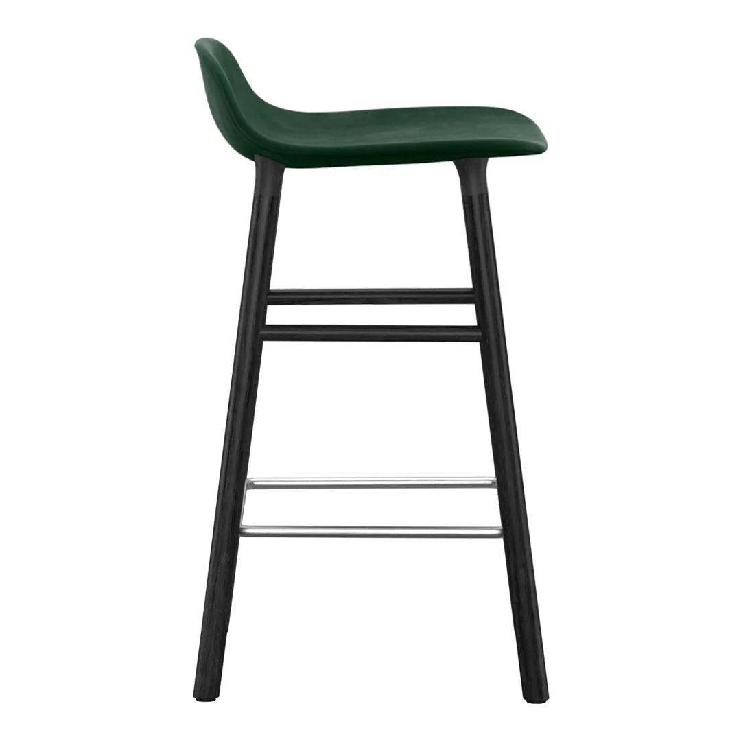 Form Counter Stool - Wood Legs - Upholstered - Image 7