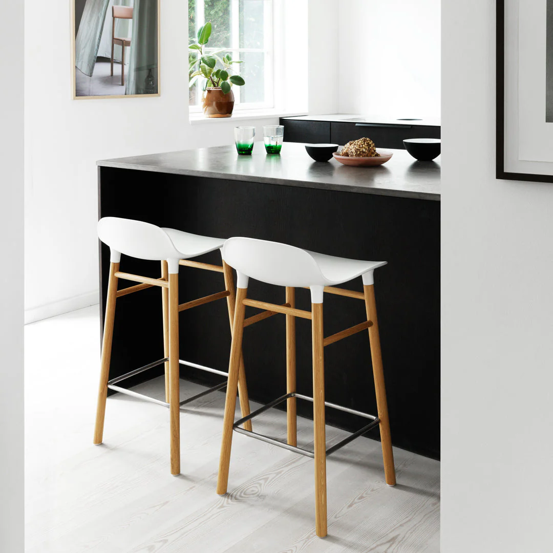 Form Counter Stool - Wood Legs - Image 69