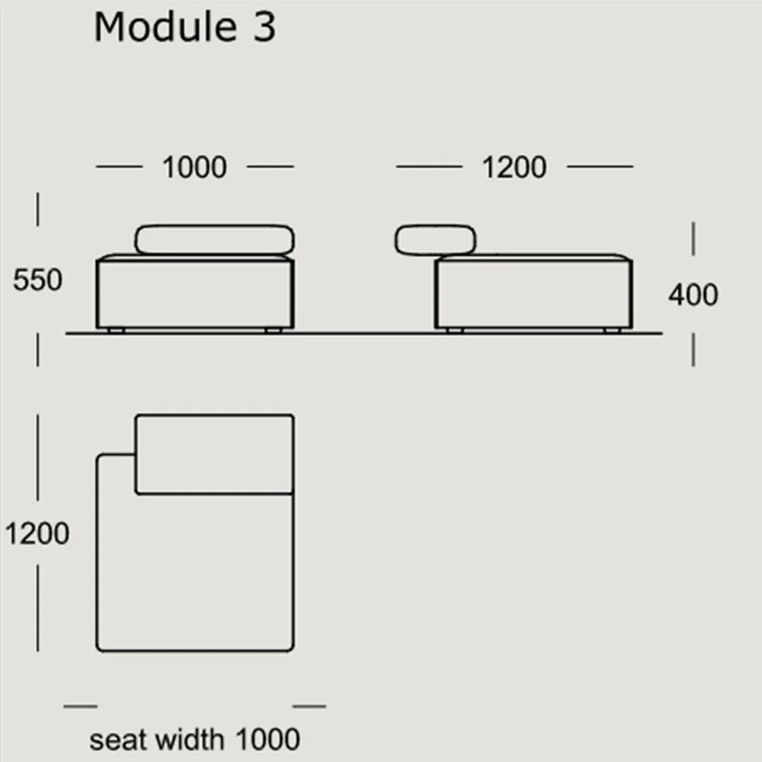 Cinder Block Modular Sofa (Modules 1 - 7) - Image 21