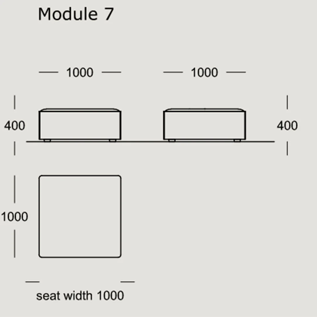 Cinder Block Modular Sofa (Modules 1 - 7) - Image 25