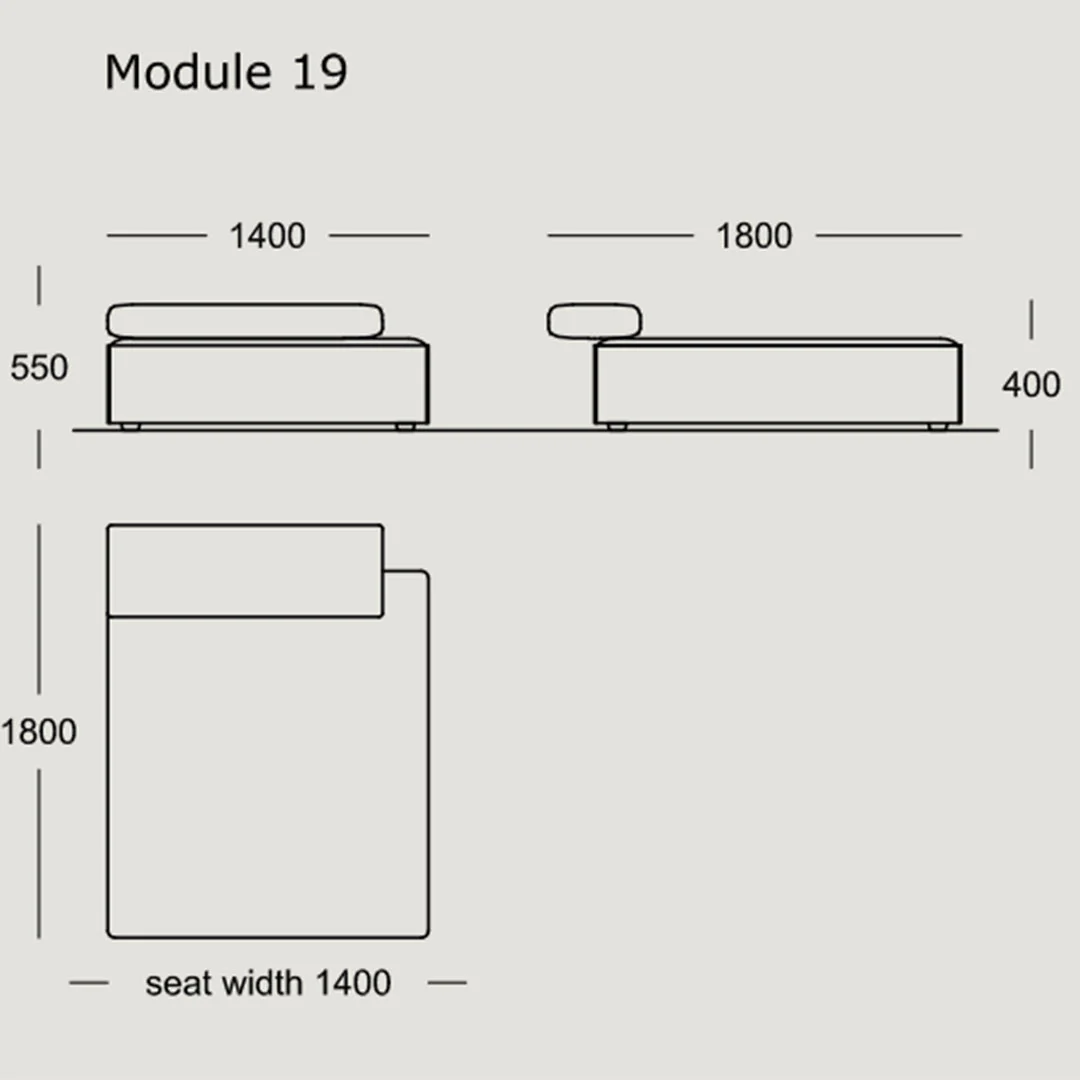 Cinder Block Modular Sofa (Modules 16 - 23) - Image 22
